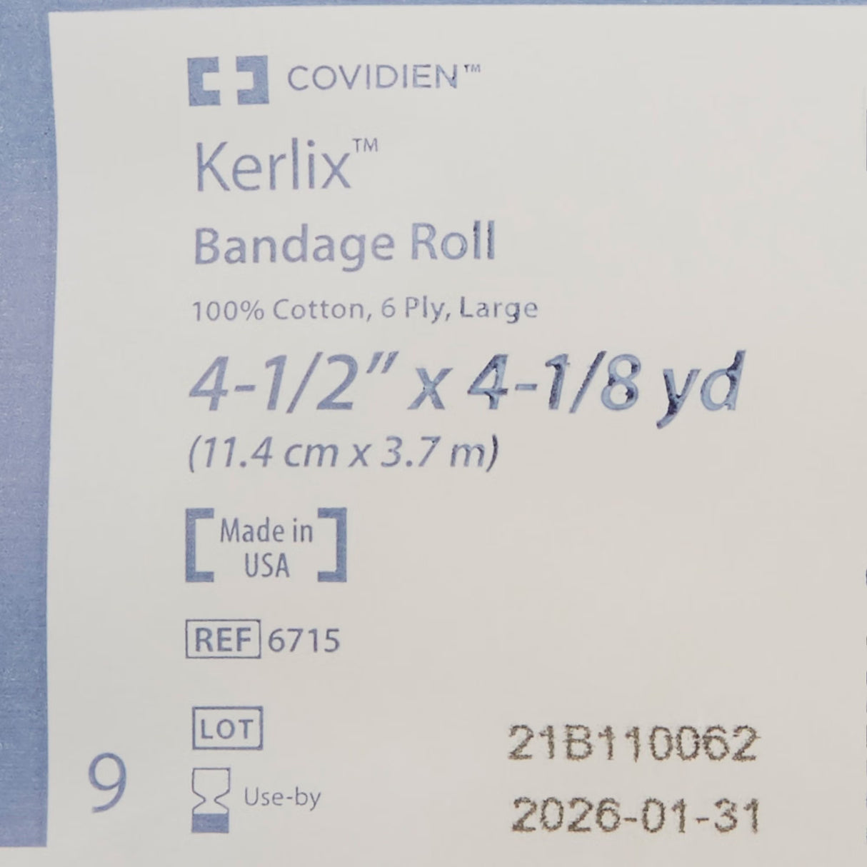 Cardinal Health Kerlix Sterile Fluff Bandage Roll, 4-1/2 Inch x 4-1/10 Yard, Six-Ply
