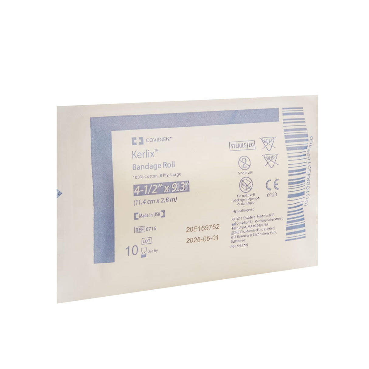 Cardinal Health Kerlix Sterile Fluff Bandage Roll, 4-1/2 Inch x 3-1/10 Yard, Eight-Ply