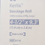 Cardinal Health Kerlix Sterile Fluff Bandage Roll, 4-1/2 Inch x 3-1/10 Yard, Eight-Ply