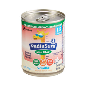 Pediasure 1.5 Cal Pediatric Oral Supplement with Fiber, Vanilla, 8 oz