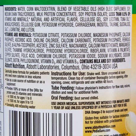 PediaSure 1.5 Cal Pediatric Oral Supplement, Vanilla, 8 oz