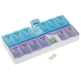 Ezy Dose Pill Organizer, 7 Day, 2 Dose, 0.625" x 1.25" x 7.25" - 67471 - LL Medico