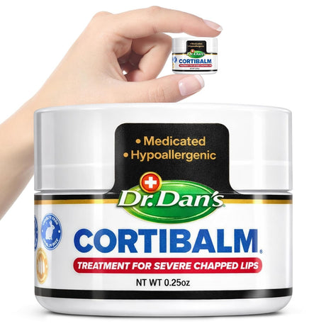 Dr. Dan's CortiBalm Lip Balm Treatment for Severe Chapped Lips, 0.15 oz