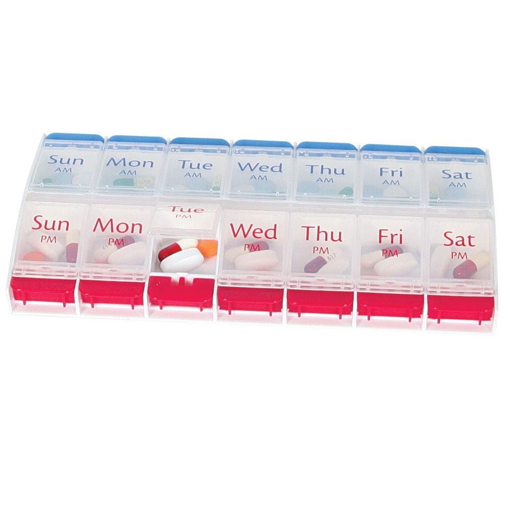 Ezy Dose 7-Day Pill Organizer, AM/PM, Extra Large - 67585 - LL Medico