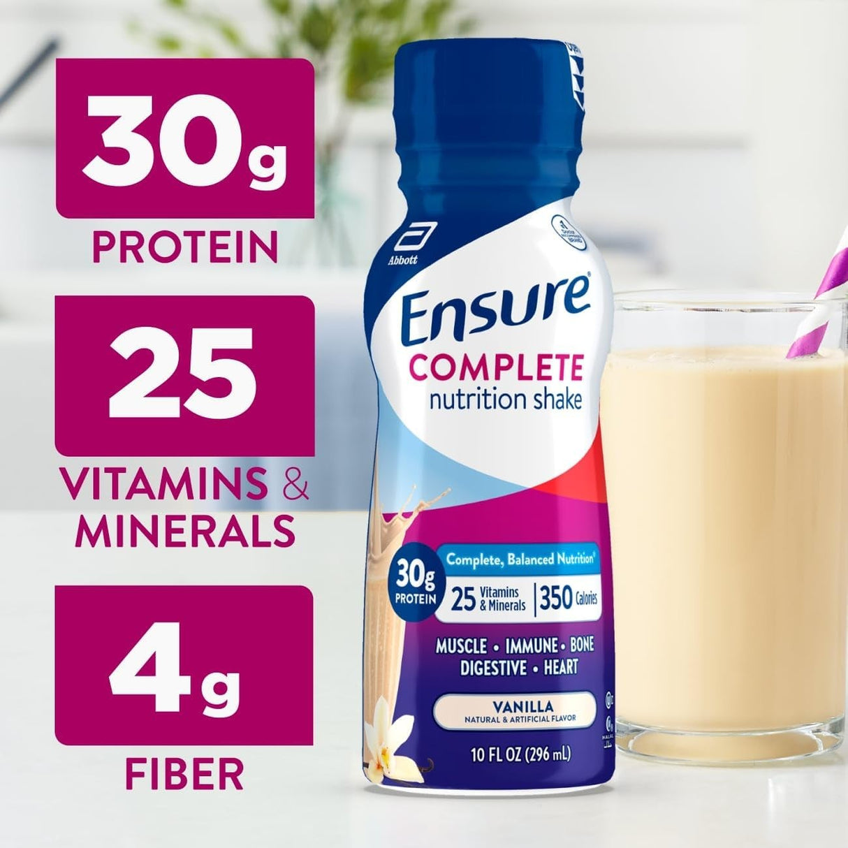 Ensure Complete Nutrition Shake, Vanilla, 10 oz