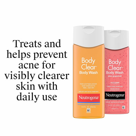 Neutrogena Body Clear Acne Body Wash Liquid, 8.5 fl oz