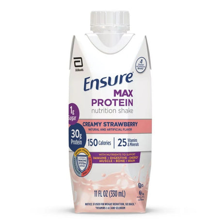 Ensure Max Protein Nutrition Shake, Creamy Strawberry, 11 oz