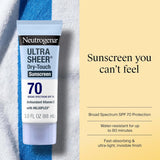 Neutrogena Ultra Sheer Dry-Touch Sunscreen SPF 70 Lotion, 3 fl oz