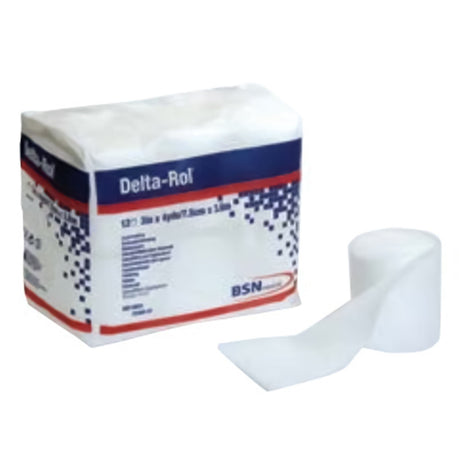 Delta-Rol Undercast Cast Padding, White, Synthetic, NonSterile, 4 Yard - LL Medico