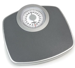 Hopkins Floor Scale, Analog Dial, 400 lb Capacity, Gray