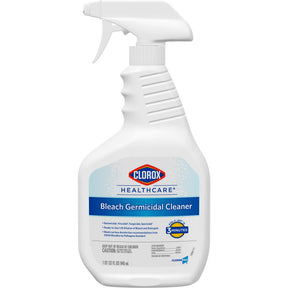 Clorox Healthcare Bleach Germicidal, Surface Disinfectant Cleaner Spray, Liquid, 32 oz, Fruity Floral Bleach Scent, NonSterile - 68970 - LL Medico
