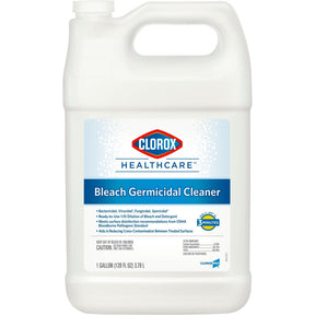 Clorox Healthcare Bleach Germicidal, Surface Disinfectant Cleaner Refill, Manual Pour Liquid, 1 gal. Jug, Fruity Floral Bleach Scent, Nonsterile - 68978 - LL Medico