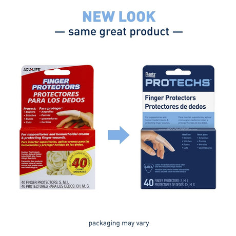 Flents Protechs Finger Protectors, Assorted Sizes, 40 Count