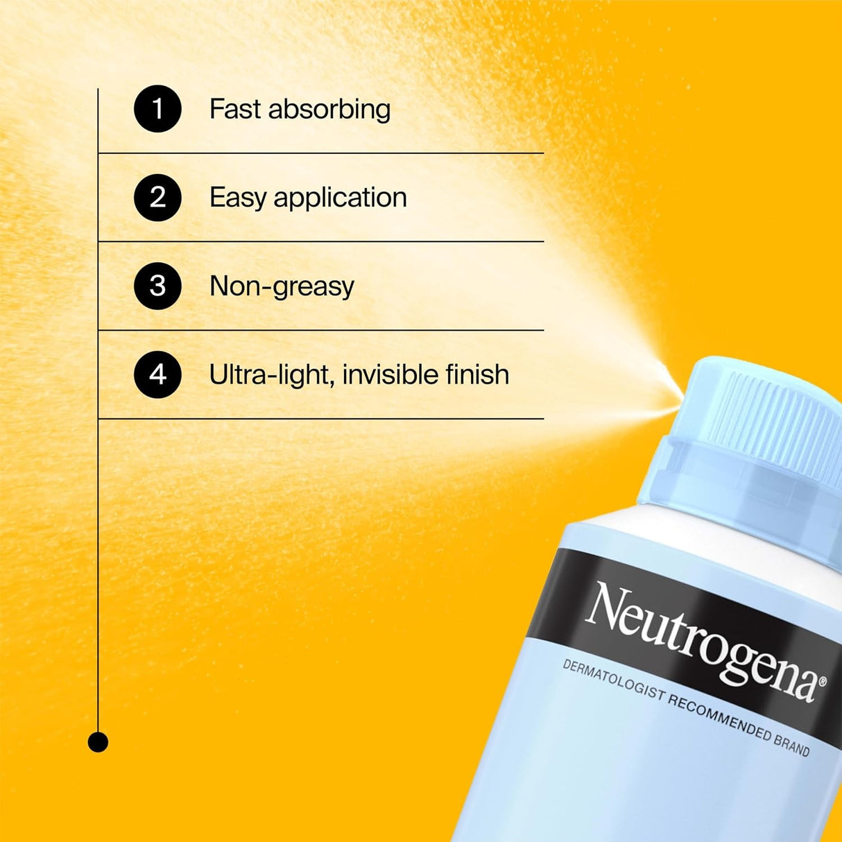 Neutrogena Ultra Sheer Body Mist Sunscreen Spray SPF 30, 5 oz