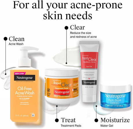 Neutrogena Rapid Clear Stubborn Acne Spot Gel, Maximum Strength, 1 oz