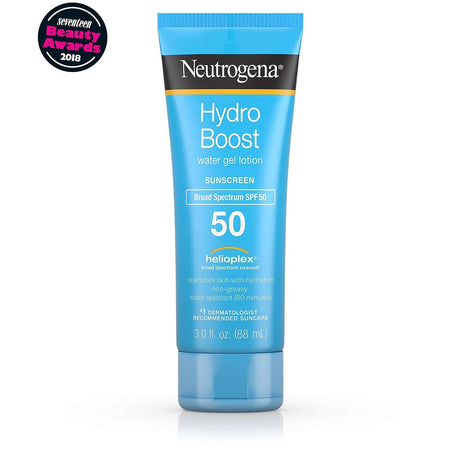Neutrogena Hydro Boost Water Gel Lotion Sunscreen SPF 50, 3 fl oz