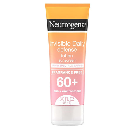 Neutrogena Invisible Daily Defense Sunscreen Lotion SPF 60+, Fragrance Free, 3 fl oz