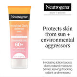 Neutrogena Invisible Daily Defense Sunscreen Lotion SPF 60+, Fragrance Free, 3 fl oz