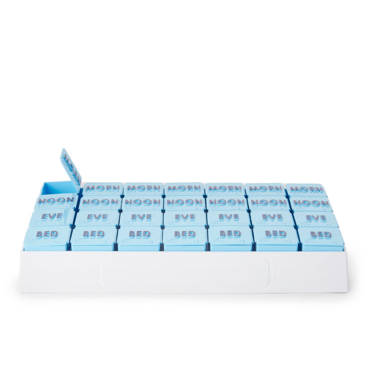 Apex Medi Tray Pill Organizer, 7 Day, 4 Dose, Morn Noon Eve Bed - 70027L - LL Medico