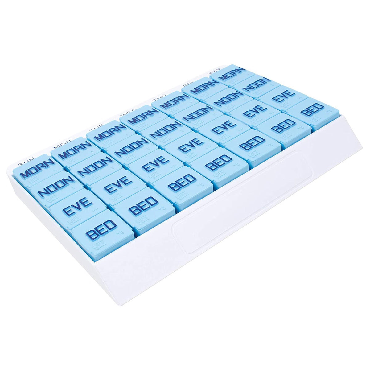 Apex Medi Tray Pill Organizer, 7 Day, 4 Dose, Morn Noon Eve Bed - 70027L - LL Medico