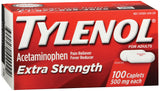 Tylenol Extra Strength Caplets, 500 mg, Acetaminophen - 100 count - LL Medico