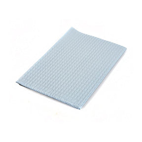 Graham Medical Procedure Towel, Blue, 13.5 x 18", 2-Ply Tissue / Poly Backing, Nonsterile, Waffle Embossed, Non-Radiopaque - 70184N - LL Medico