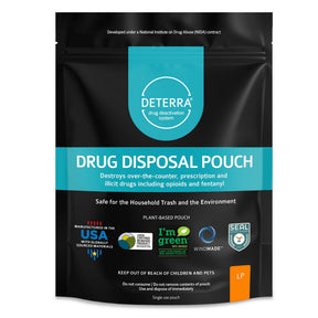 Deterra Drug Disposal Pouch, Large, 90 Pill or 12 Patch or 12 oz Liquid Capacity - 7025-CASE - LL Medico