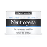 Neutrogena Original Formula Transparent Facial Bar, Unscented, 3.5 oz
