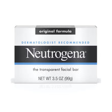 Neutrogena Original Formula Transparent Facial Bar, Unscented, 3.5 oz
