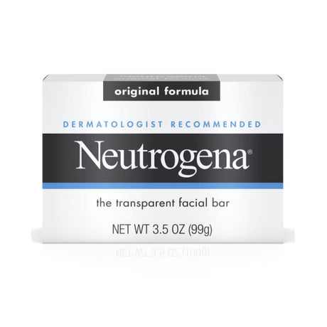Neutrogena Original Formula Transparent Facial Bar, Unscented, 3.5 oz