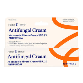 Foster & Thrive Antifungal Cream, Miconazole Nitrate 2%, 1 oz Tube - 70677100001 - LL Medico