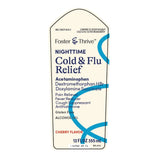 Foster & Thrive Nighttime Cold & Flu Liquid Relief, 650 mg-30 mg-12.5 mg/30 mL, Cherry, 12 oz - 70677103201 - LL Medico