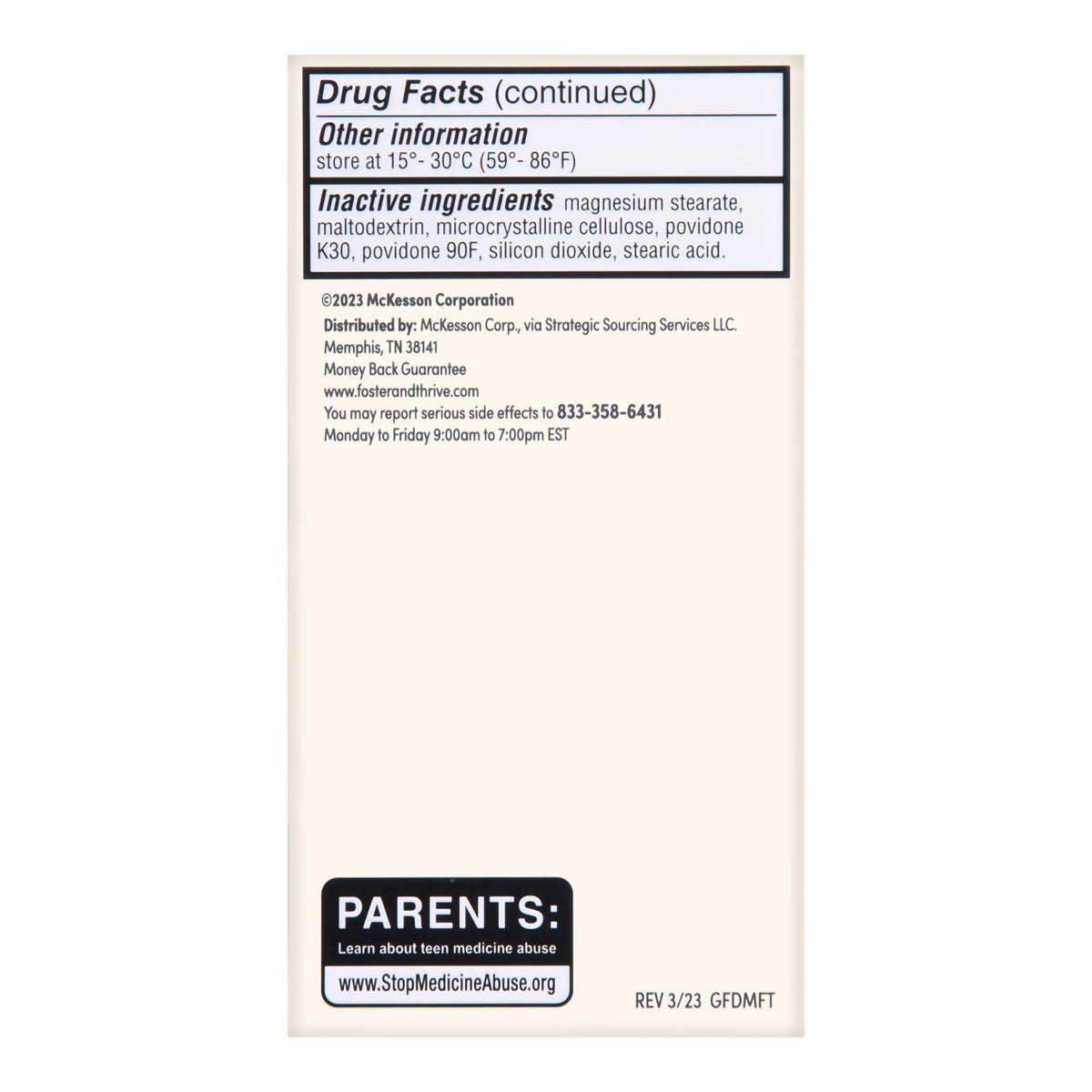 Foster & Thrive Chest Congestion Relief DM, Guaifenesin 400 mg / Dextromethorphan HBr 20 mg, Tablet - 70677105501 - LL Medico