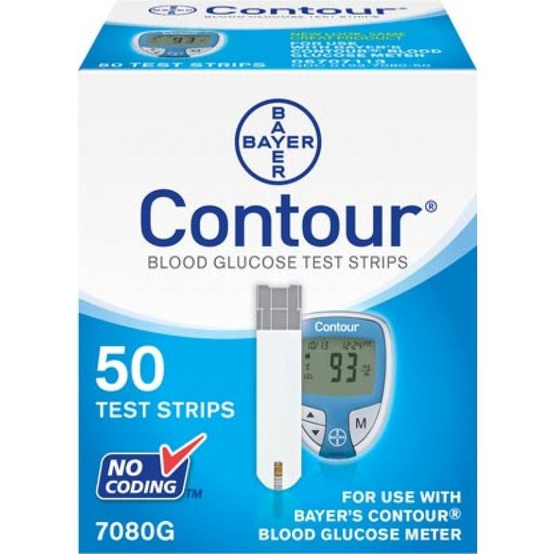 Ascensia Contour Blood Glucose Test Strips, 50 Count