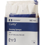 Cardinal Health Curity Sterile Nonwoven Sponge, 4 x 4 Inch, 6-Ply