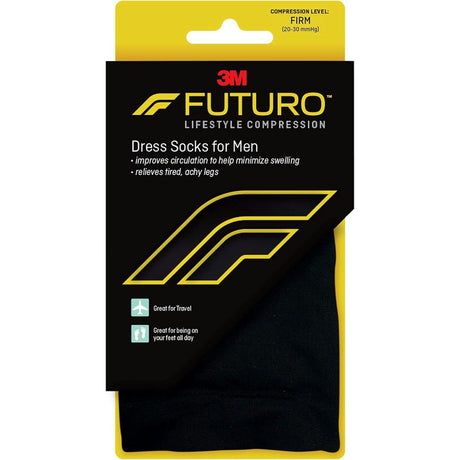 3M Futuro Compression Socks, Calf High, Black