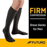 3M Futuro Compression Socks, Calf High, Black