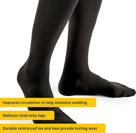 3M Futuro Compression Socks, Calf High, Black