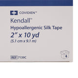 Cardinal Health Kendall Hypoallergenic Silk-Like Cloth Medical Tape, 2 Inch x 10 Yard, White