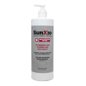 SunX 30+ Broad Spectrum Sunscreen Lotion, 4 oz Bottle