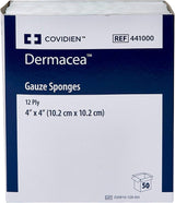 Dermacea Sterile Gauze Sponge, 4 x 4 Inch, 12-Ply
