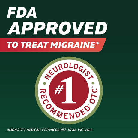 Excedrin Migraine Pain Relief Caplets, Acetaminophen 250 mg / Aspirin 250 mg / Caffeine 65 mg - LL Medico