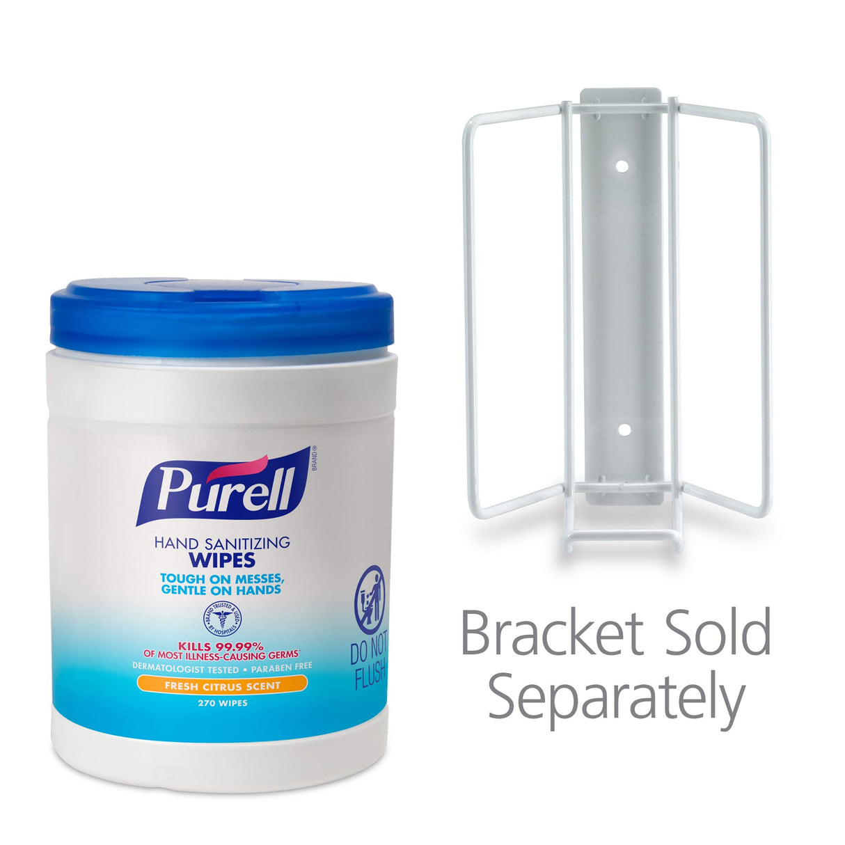 Purell Hand Sanitizing Wipes, Fresh Citrus Scent, 270 Count Canister