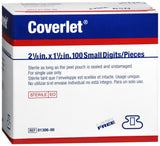 BSN Medical Coverlet Fingertip Adhesive Strip, Sterile, Tan, 1 1/2" x 2"