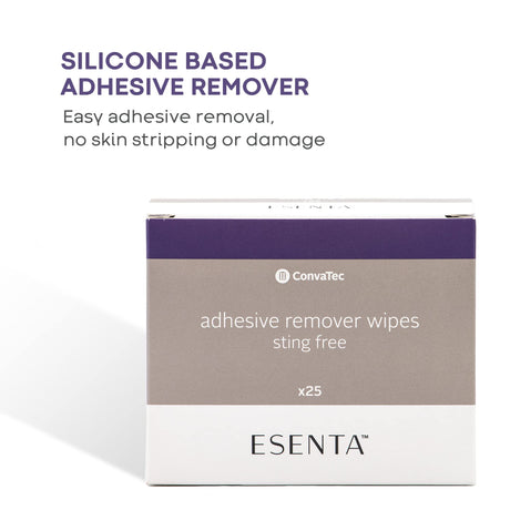 ConvaTec Esenta Sting Free Adhesive Remover Wipes, 25 per Box