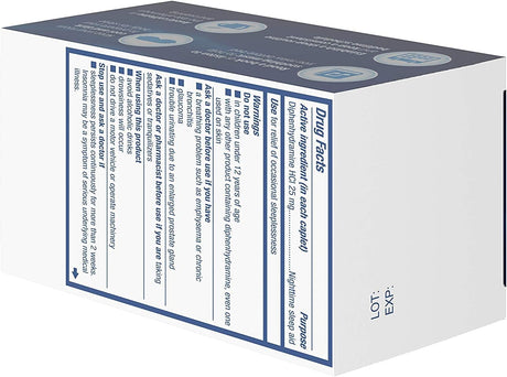 Tylenol Simply Sleep Nighttime Sleep Aid Caplets, Diphenhydramine HCl 25 mg - LL Medico