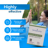 Simpurity Calcium Alginate Wound Dressing, Sterile, 2" x 2"