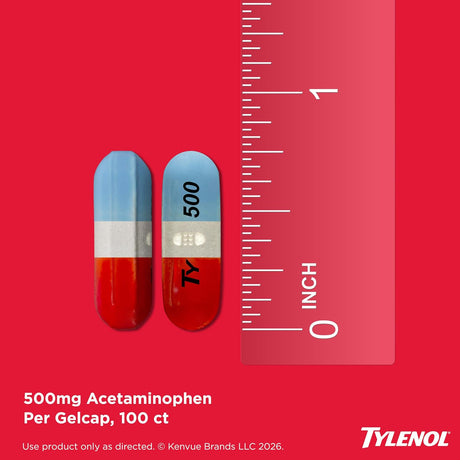 Tylenol Extra Strength Rapid Release Gels, 500 mg Acetaminophen - LL Medico