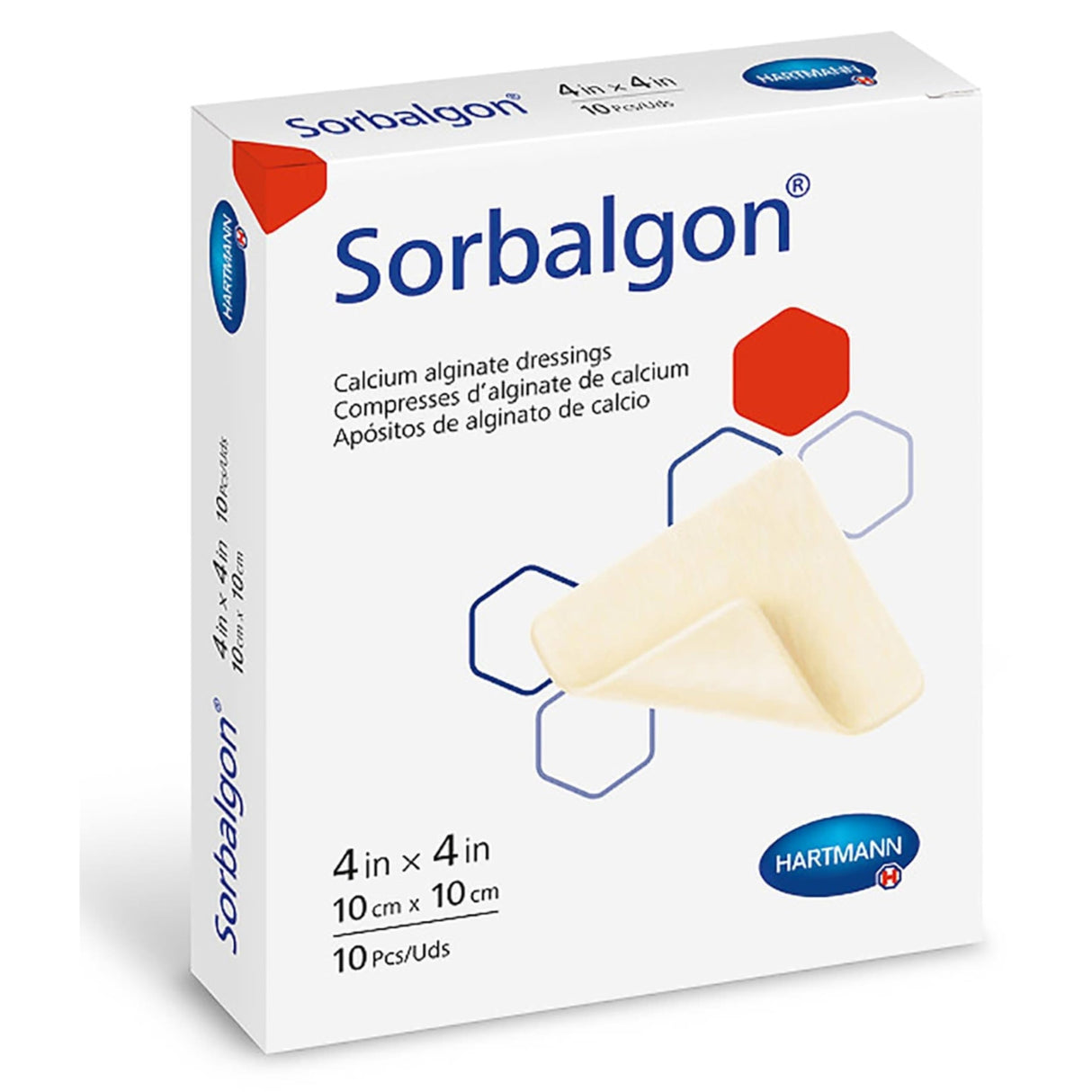 Sorbalgon Alginate Dressing, 4 x 5 Inch
