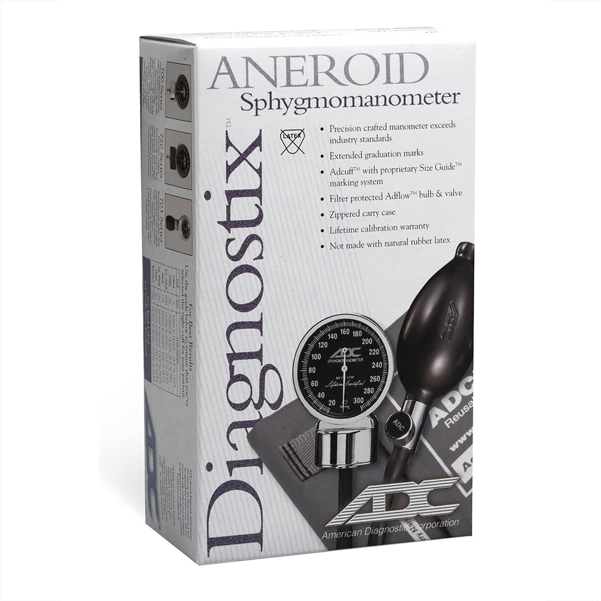 ADC Diagnostix 720 Pocket Aneroid Sphygmomanometer, Bariatric Cuff